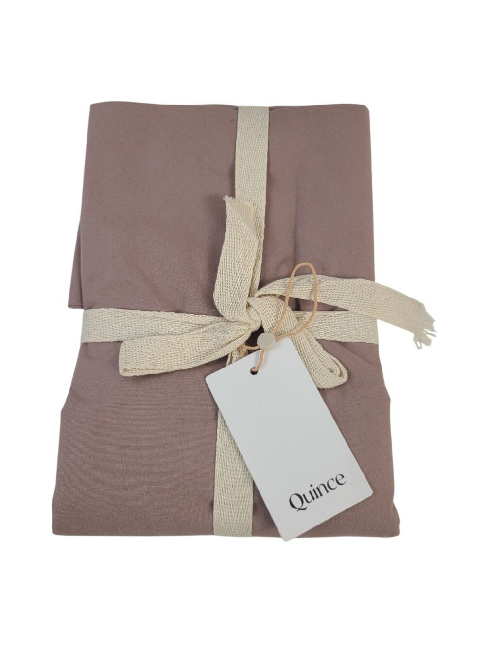 NEW Quince Organic Brushed Cotton Fig Pillow Shams (2) Standard Size